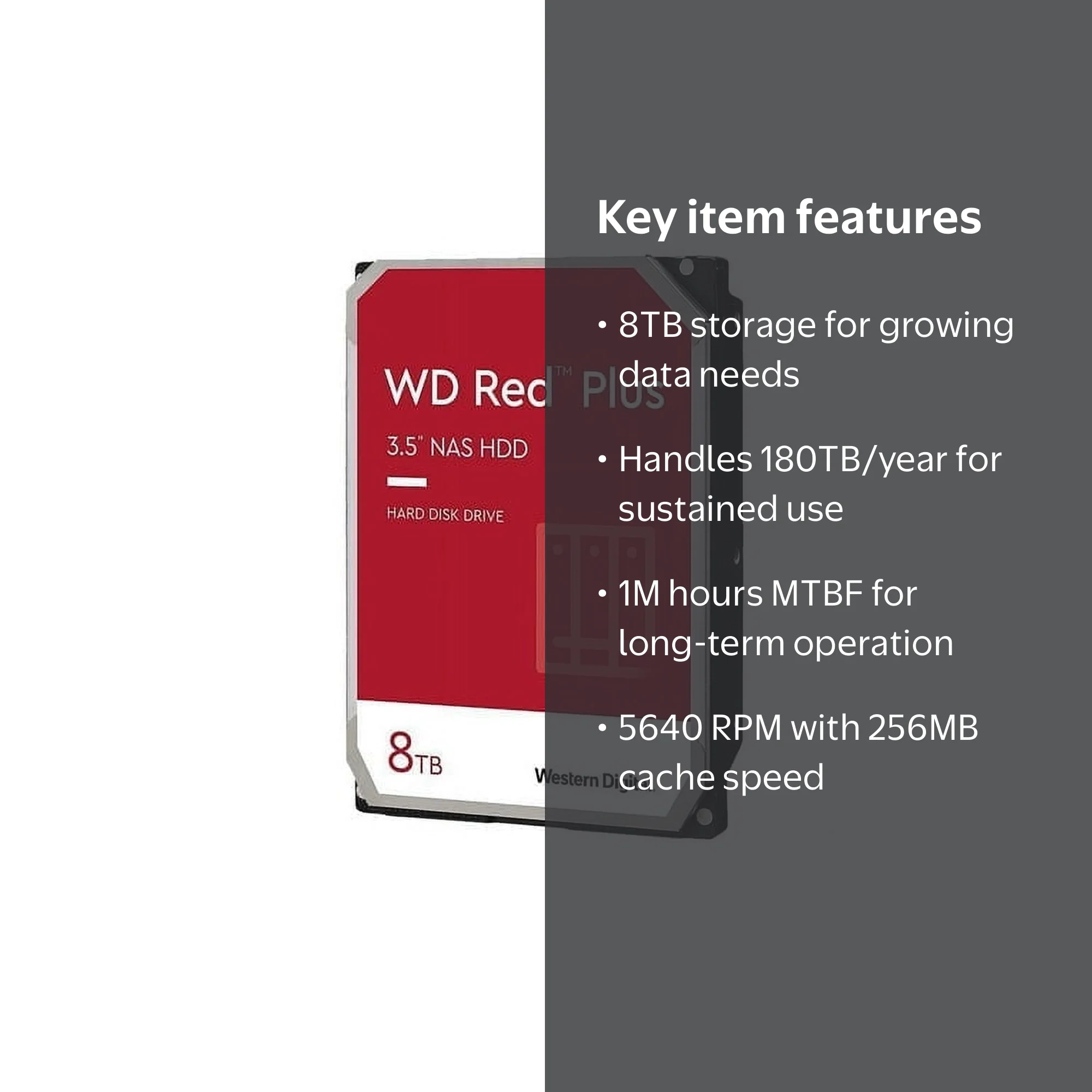 WD Red Plus 8TB NAS Internal Hard Drive Storage - Walmart.com