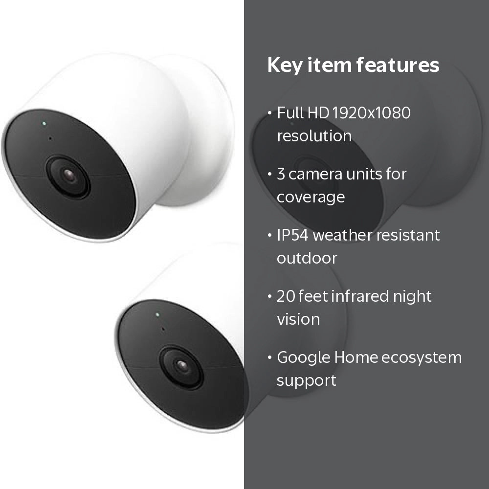 Free Shipping! Google Nest Camera 3 Pack - Walmart.com