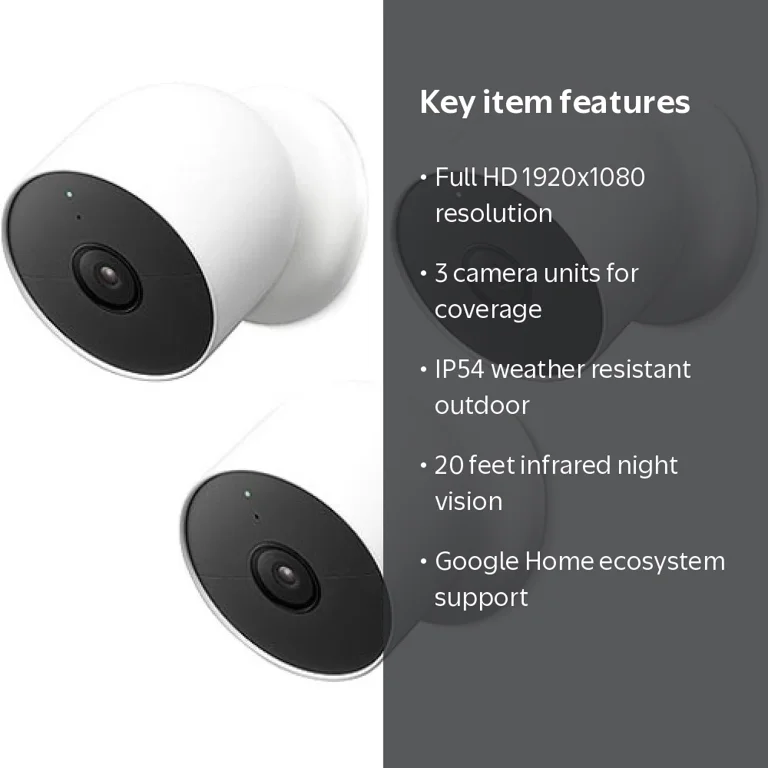 Free Shipping! Google Nest Camera 3 Pack - Walmart.com