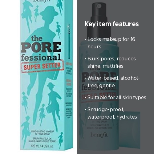Benefit, Super Setter Makeup Setting Spray, 120ml, Long-lasting