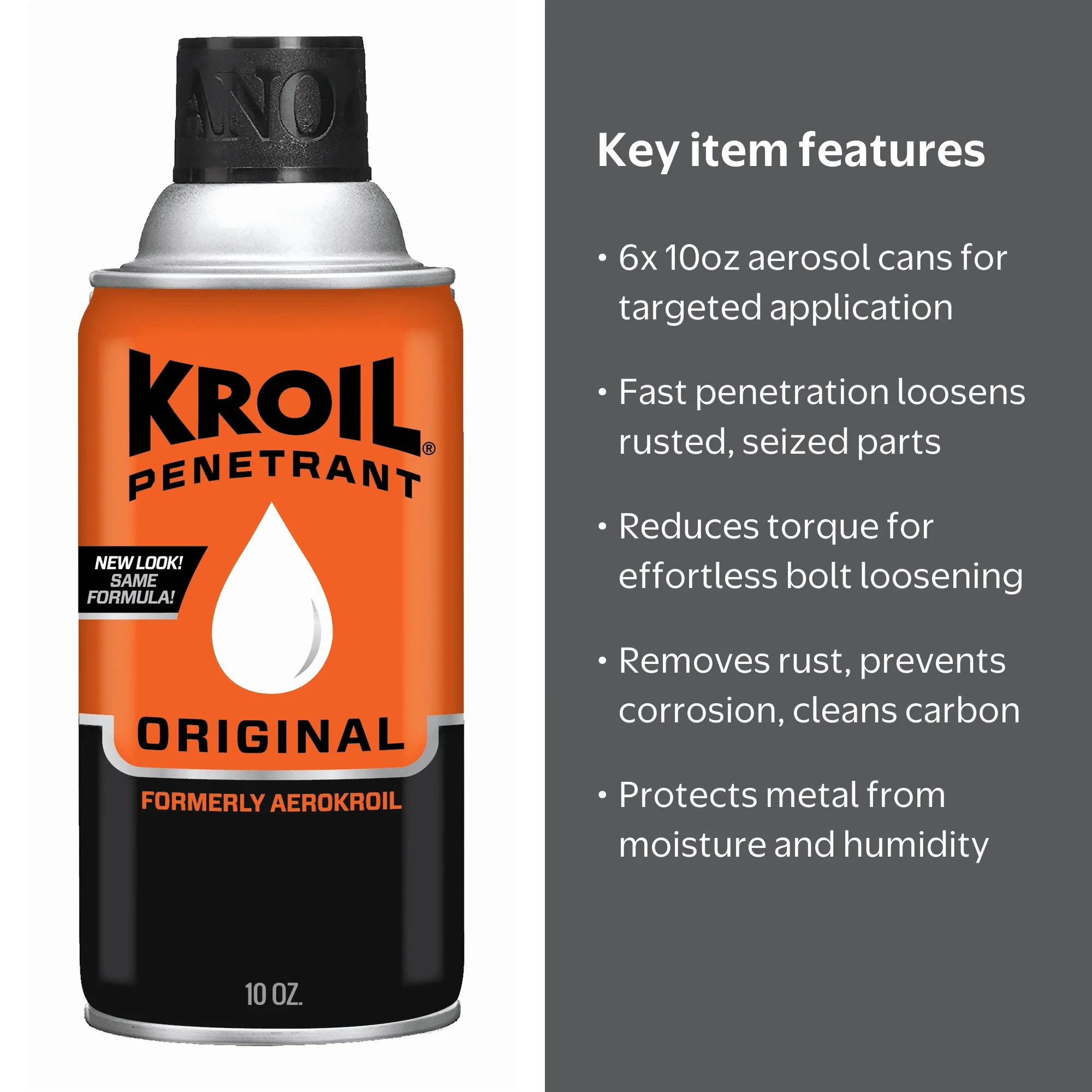 Kroil Original Penetrating Oil (Aerosol Spray-10oz Can-Case of 6