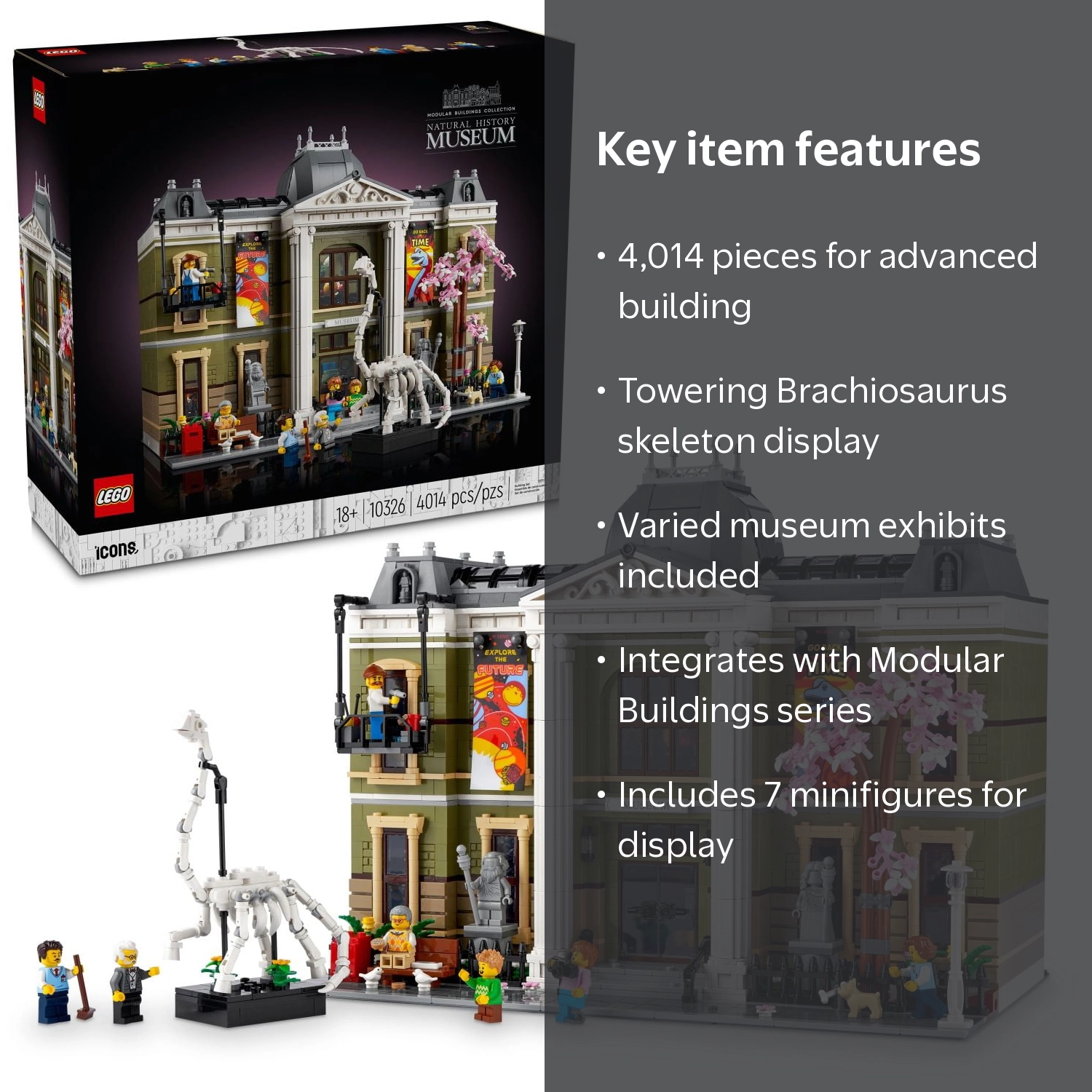 LEGO, Natural History Museum Building Kit, 10326, 4014 Pieces