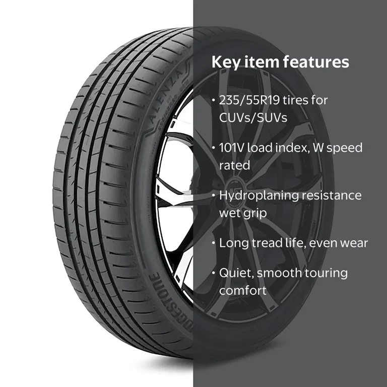 Bridgestone Alenza 001 UHP Summer 235/55R19 101V Passenger Tire