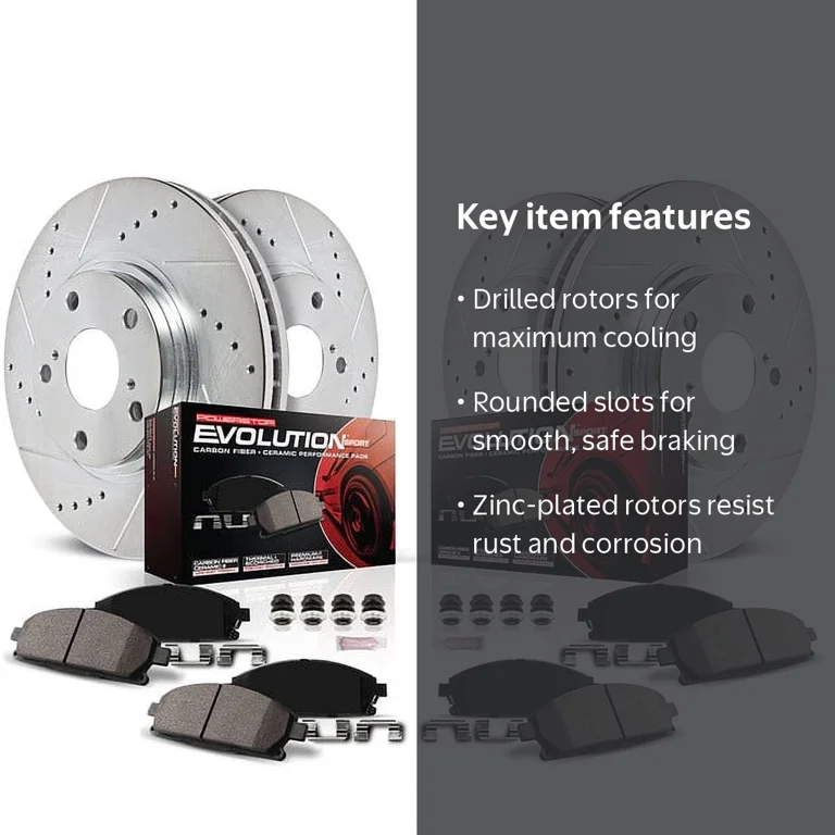 【ママたん様】E253 エンボッサープレート(3,800) Power Stop, Brake Rotor and Pad Kit, K8348, Silver - Walmart.com