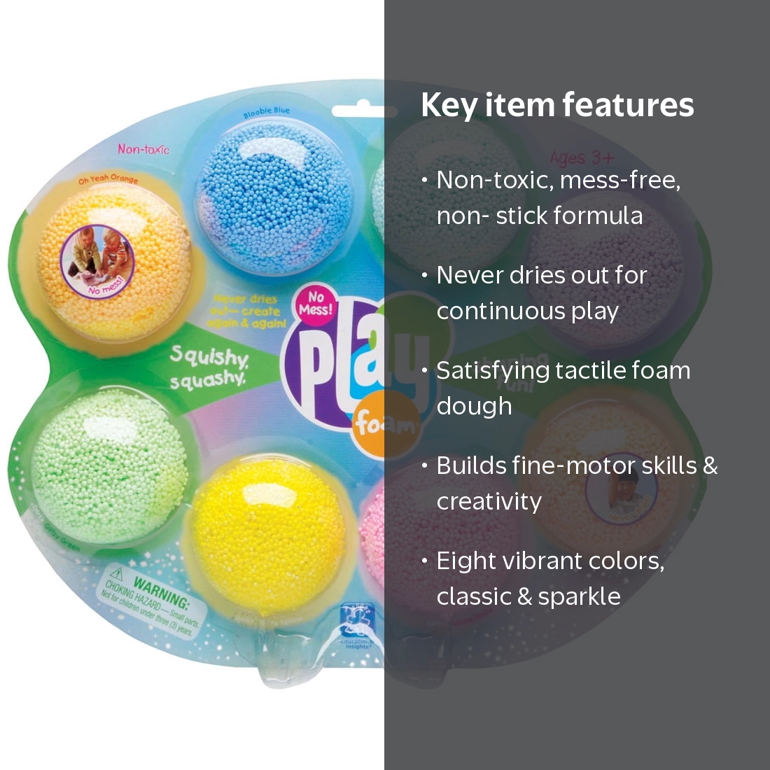 Educational Insights Playfoam Combo 8-Pack Sensory Fidget Toy for