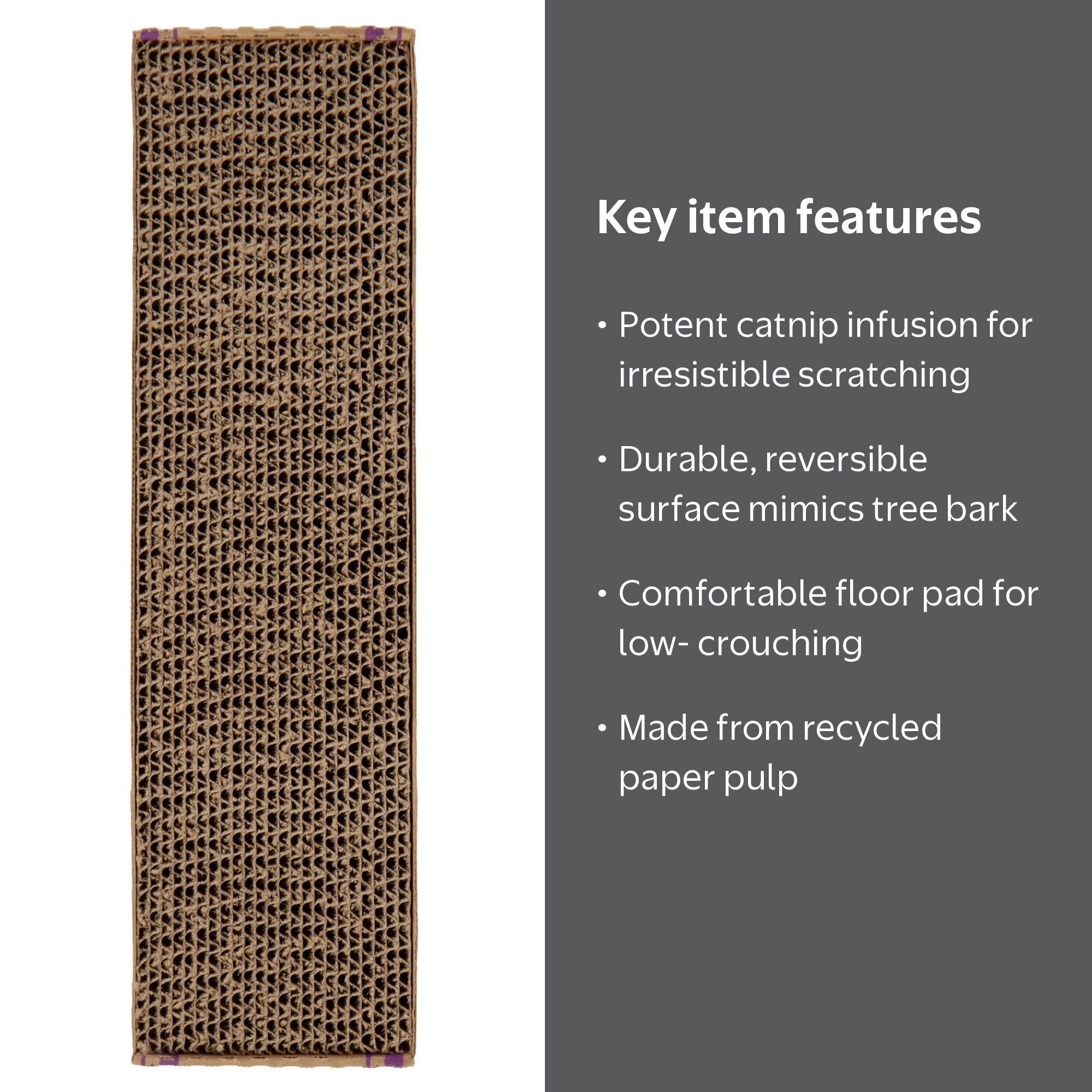 SmartyKat Super Scratcher Reversible Catnip Corrugated Floor Pad