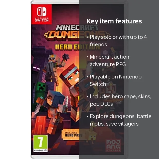 Minecraft Dungeons (Nintendo Switch), Trial/Subscription Bundle