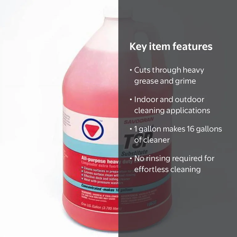 Savogran, Liquid TSP Substitute Cleaner, 1 Gal, Concentrate