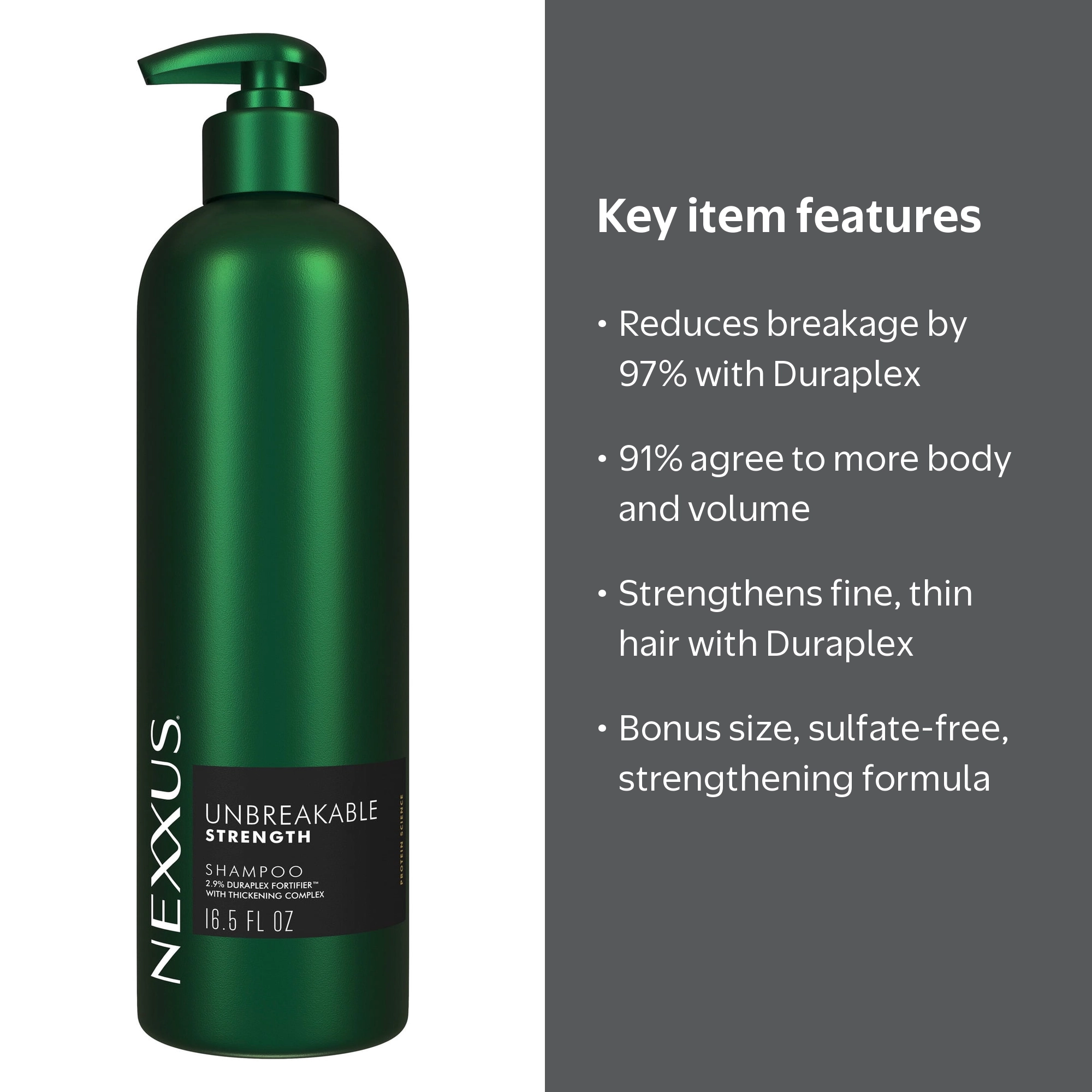 Nexxus Unbreakable Anti-Breakage Shampoo for Fine and Thin Hair