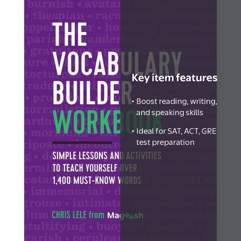 Chris Lele, Vocabulary Workbook, 1400+ Words, Simple Lessons