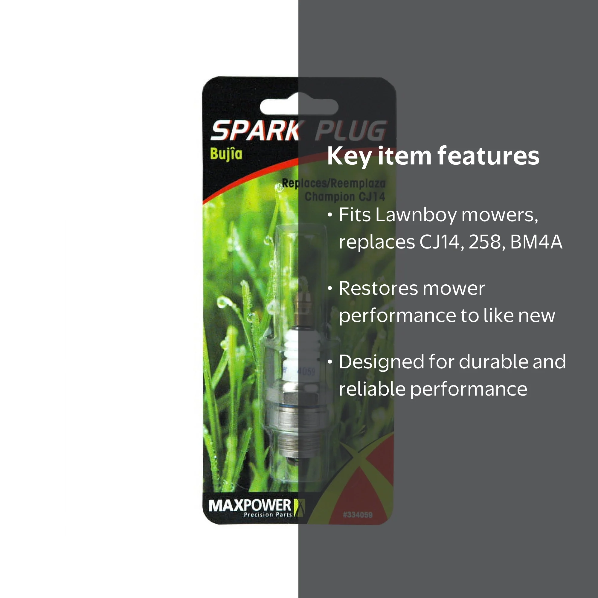 MaxPower 334059 Spark Plug for Lawn Boy Engines Replaces Champion