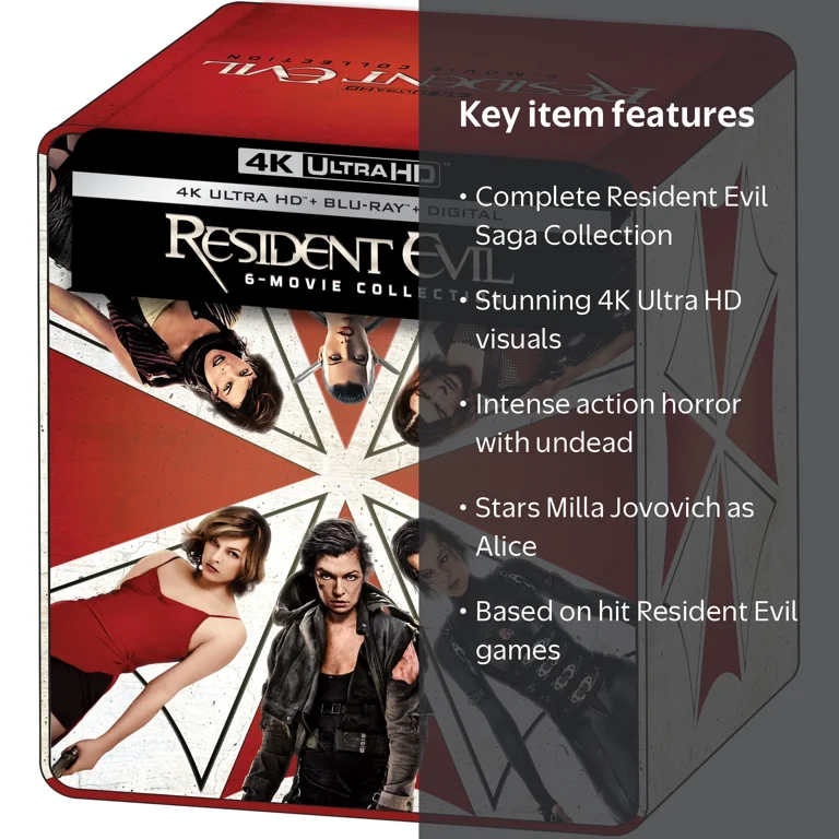 Resident Evil: The Complete Collection (4K Ultra HD, Blu-Ray
