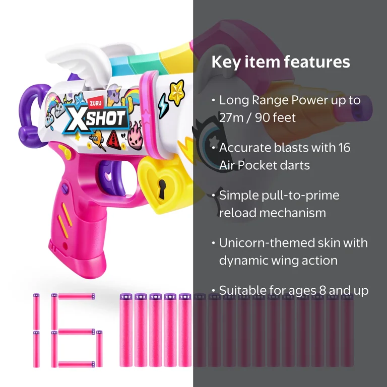 XSHOT, Blastercorn, 16 Darts, Air Pocket Technology Foam Darts