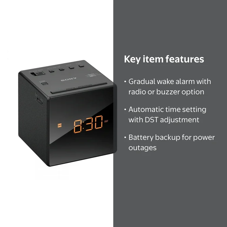 Sony ICF-C1 FM/AM Alarm Clock with Battery Backup and Daylight