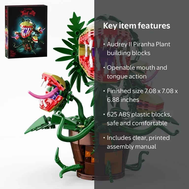 リーメント BuildinBoat, Toys, Audrey II Building Block Kit, Green - Walmart.com