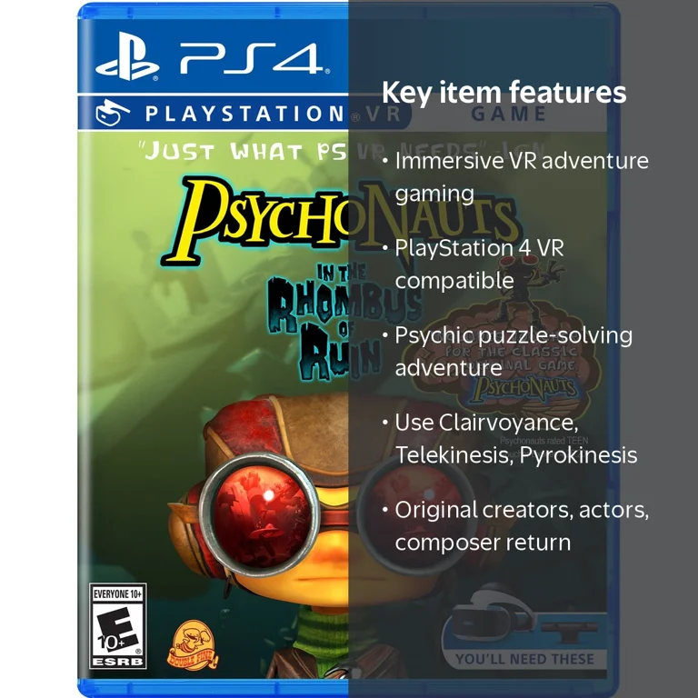 Psychonauts in the Rhombus of Ruin on PlayStation 4 (Virtual