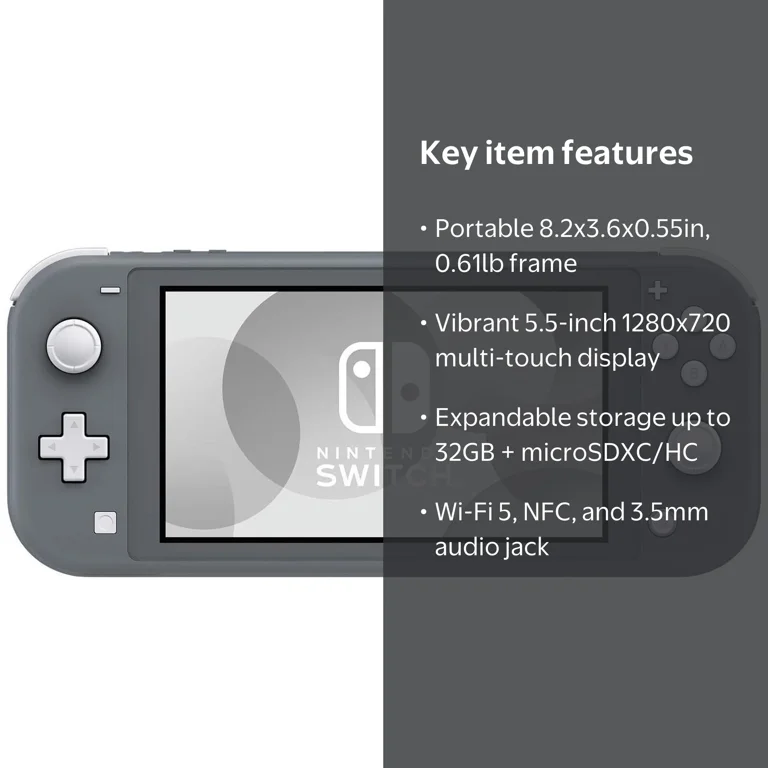 Nintendo Switch Lite (Gray) - Walmart.com