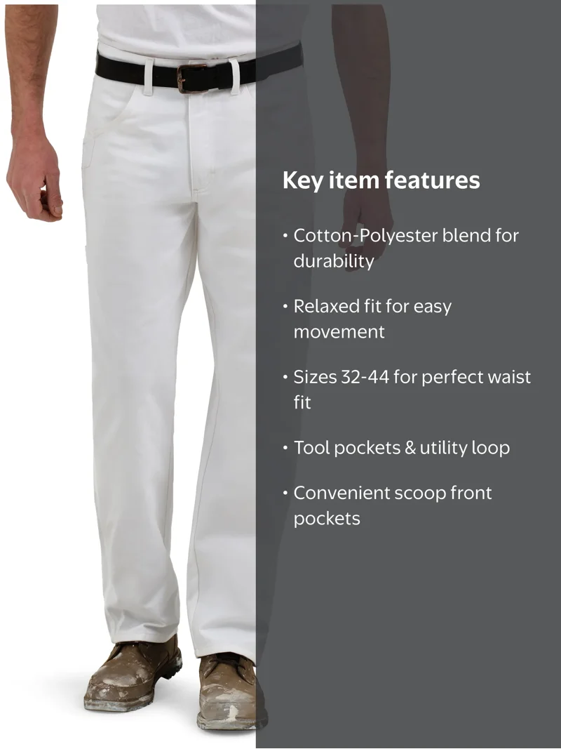 Men's Wrangler Workwear Painter Pant, Sizes 32-44 - Walmart.com