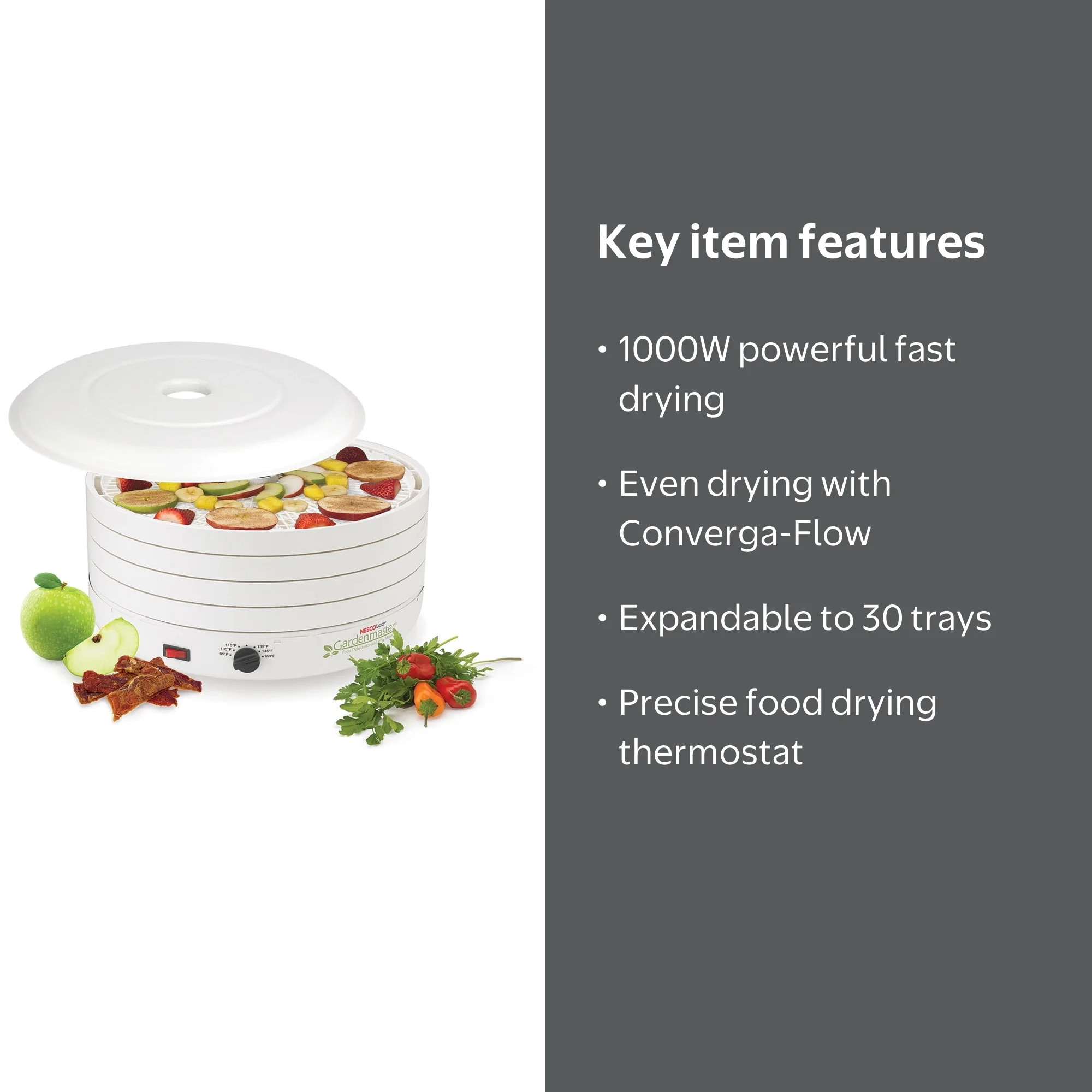 NESCO® Large American Harvest FD1010 Garden Master Food Dehydrator
