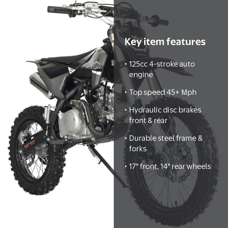 X-Pro 125cc Adult Gas Motor Dirt Bike, Automatic Transmission