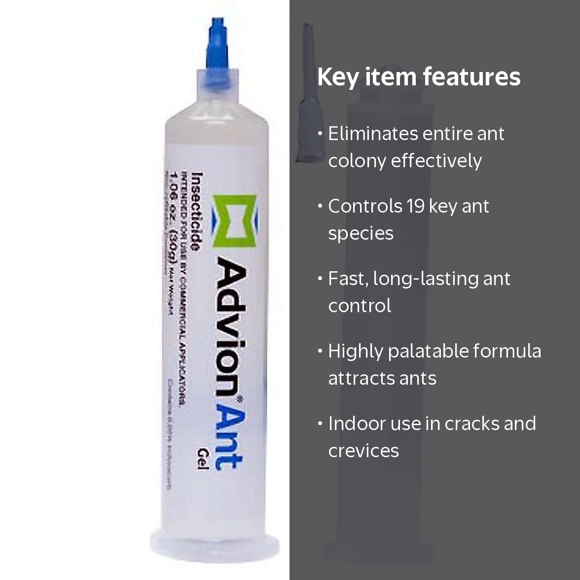 Advion, Ant Gel Bait, Indoor, 1.06 oz, Broad Spectrum Control
