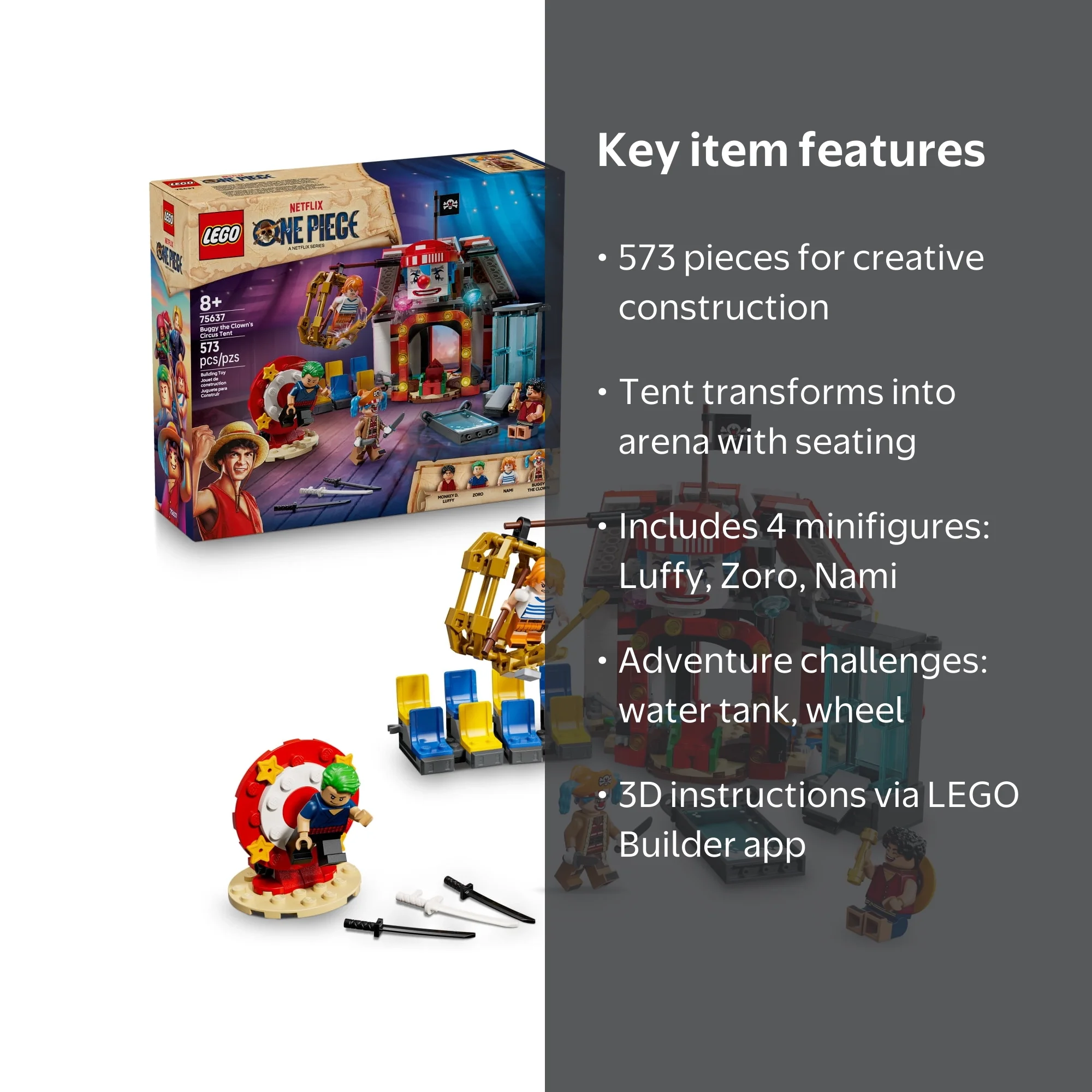 LEGO, Building Playset, 75637, Includes 4 Toy Figures & Playset