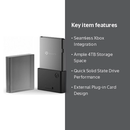Seagate STJR4000400 4 TB Solid State Drive, External Plug-in Card