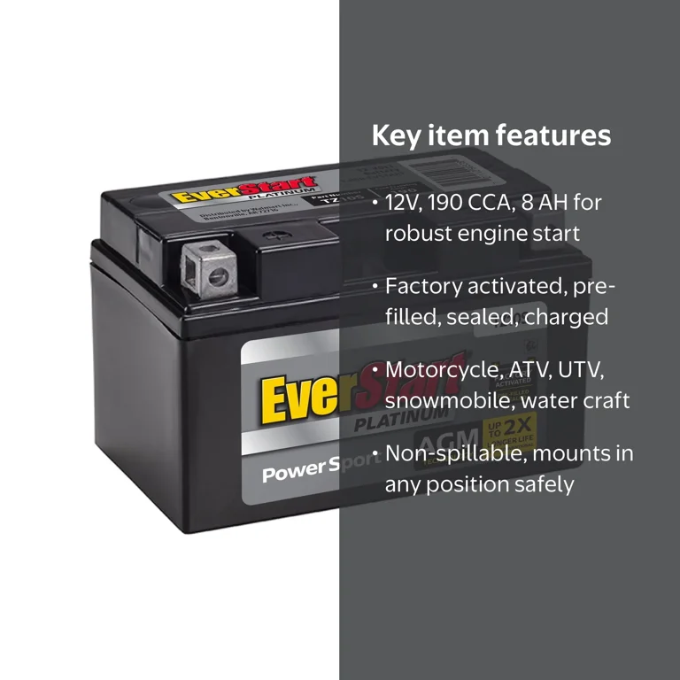 Free Shipping! EverStart Platinum AGM Power Sport Battery, TX10S