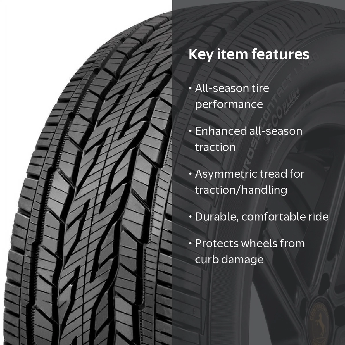 Continental CrossContact LX20 Truck Tire, P275/55R20 111S BSW All
