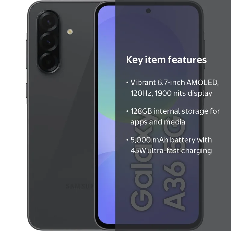 SAMSUNG Galaxy A36 5G オーサムブラック 128GB 国内版 Samsung Galaxy A36 5G - 2025 (Awesome Black) 128GB Storage , 6GB