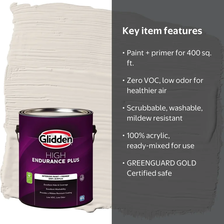 Glidden High Endurance Plus Whitecliff Beige Semi Gloss Interior