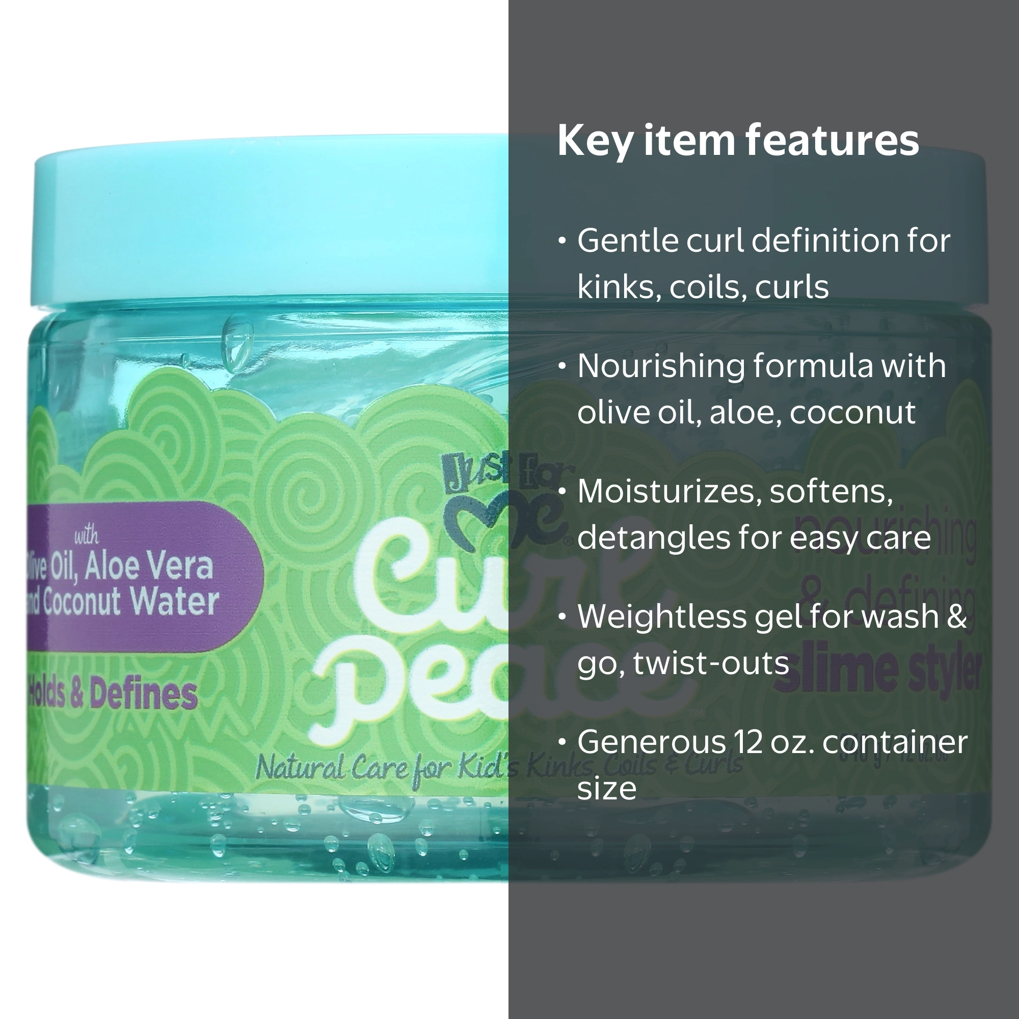 Just For Me Curl Peace Nourishing Slime Styler Jar Hair Styling