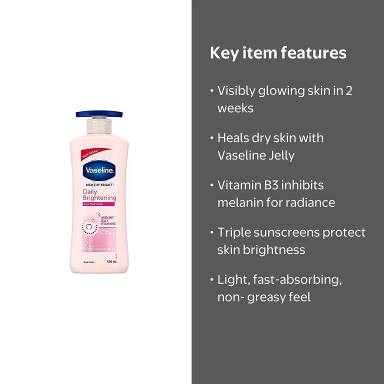 hand body l-glutathione moist whitening lotion APLB Glutathione Niacinamide Review Vaseline Healthy Bright Daily Brightening