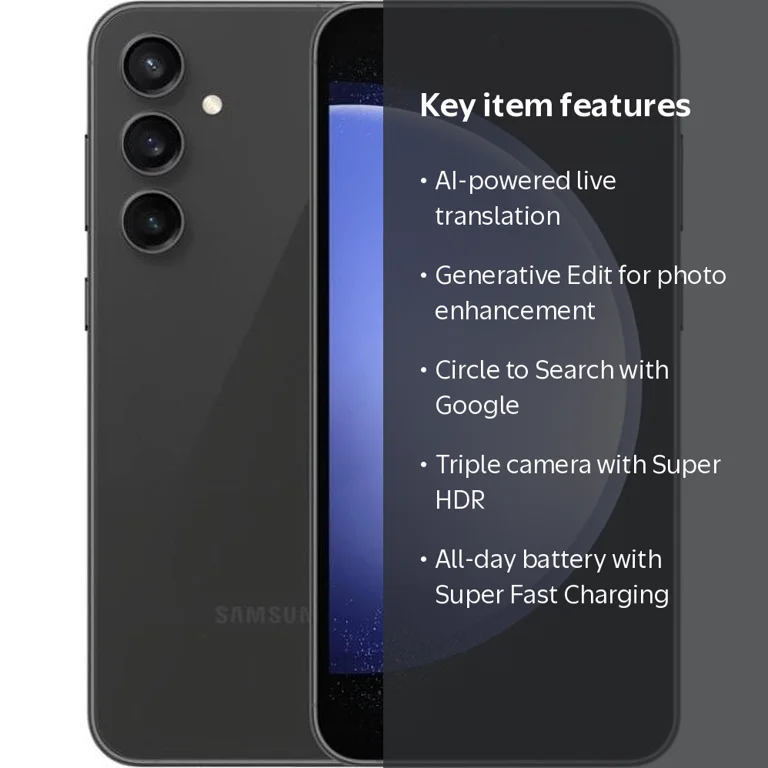 Samsung, Galaxy S23 FE Smartphone, 128GB, Graphite - Walmart.com