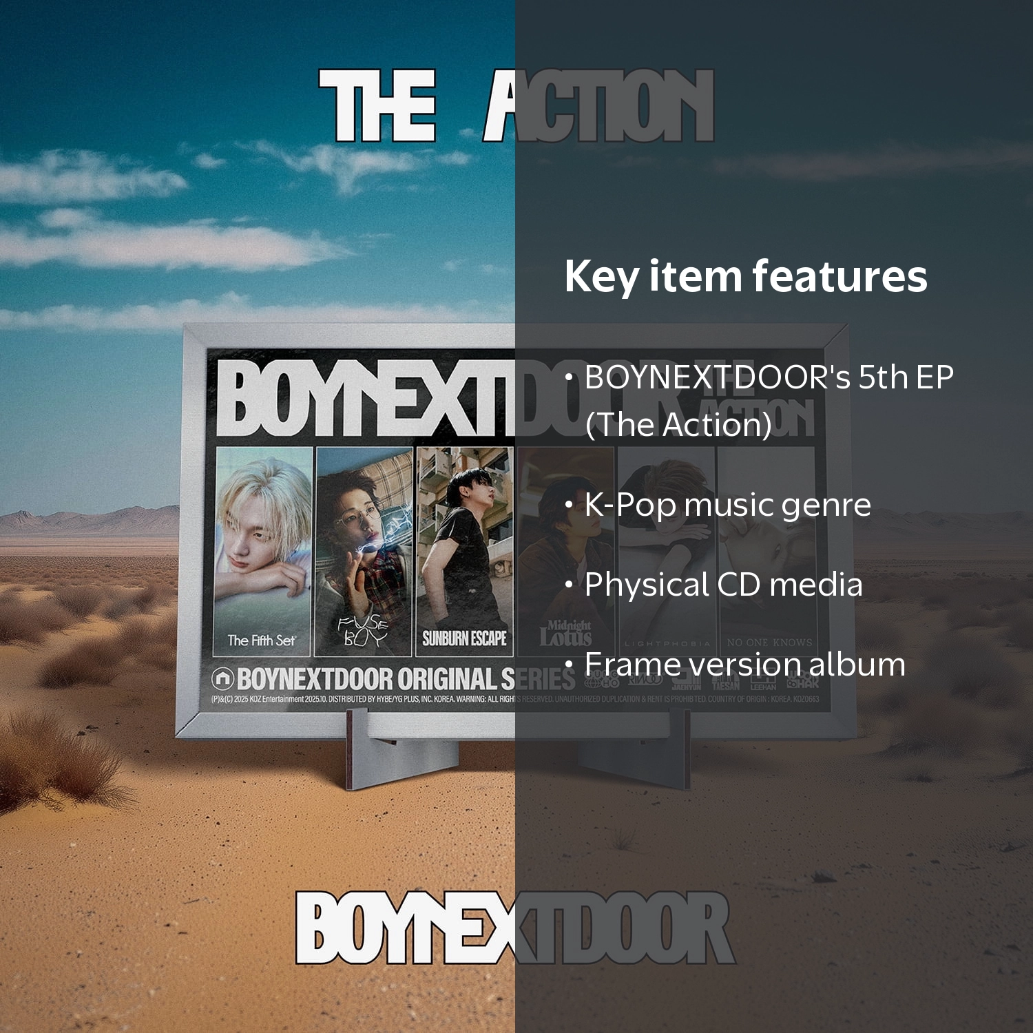BOYNEXTDOOR - BOYNEXTDOOR 5th EP (The Action) (Frame ver.) - CD