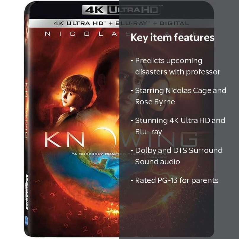 Knowing (4K Ultra HD + Blu-ray) - Walmart.com