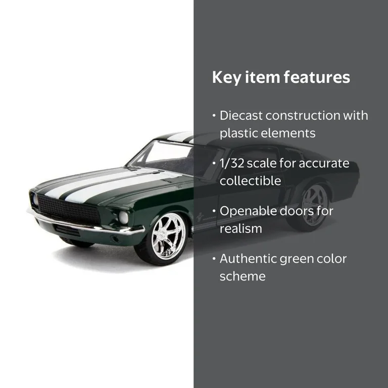 Jada Toys - Sean's 1967 Ford Mustang, Fast & Furious, 1/32 Scale