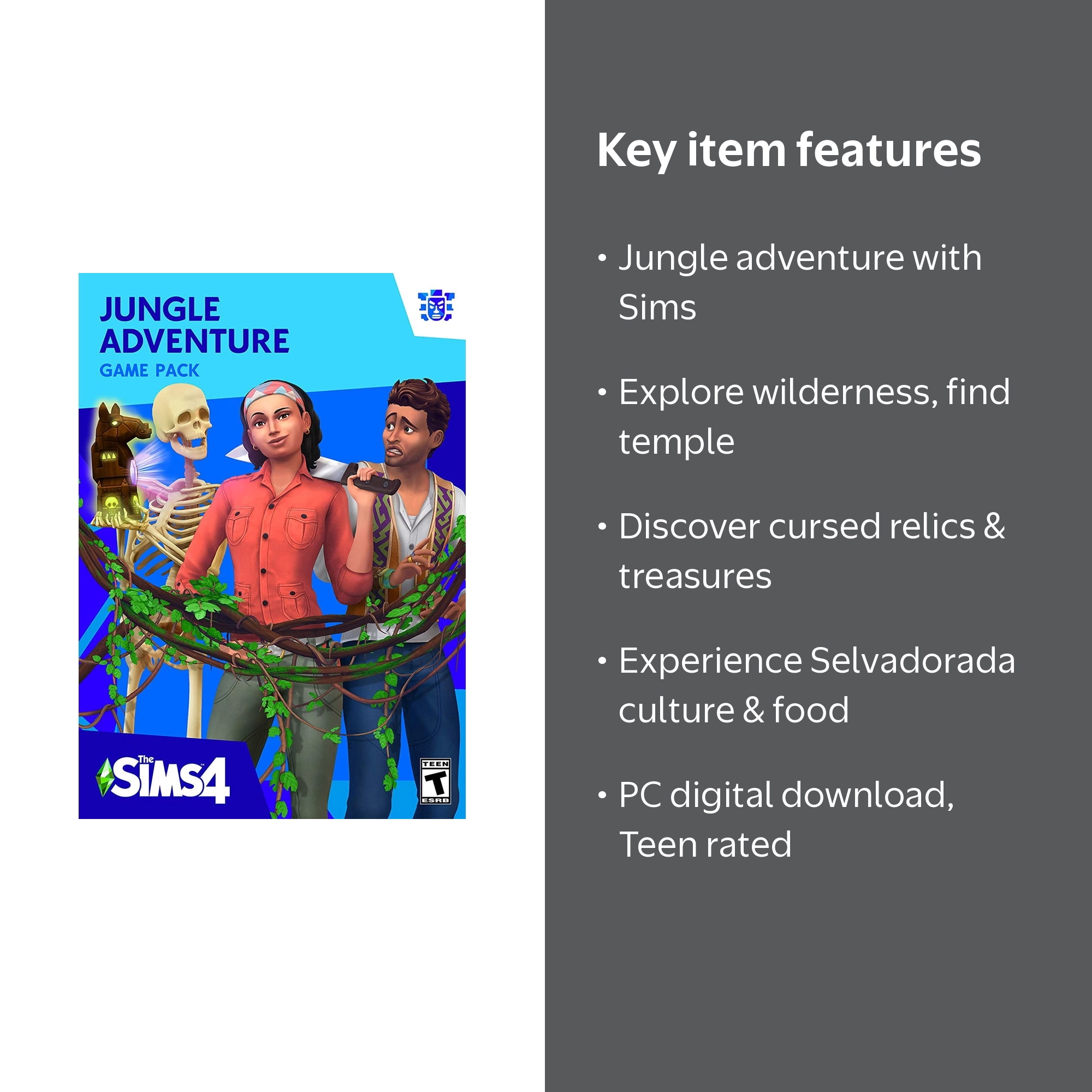 ★sims★ The Sims 4 Jungle Adventure, Electronic Arts PC, 886389170967