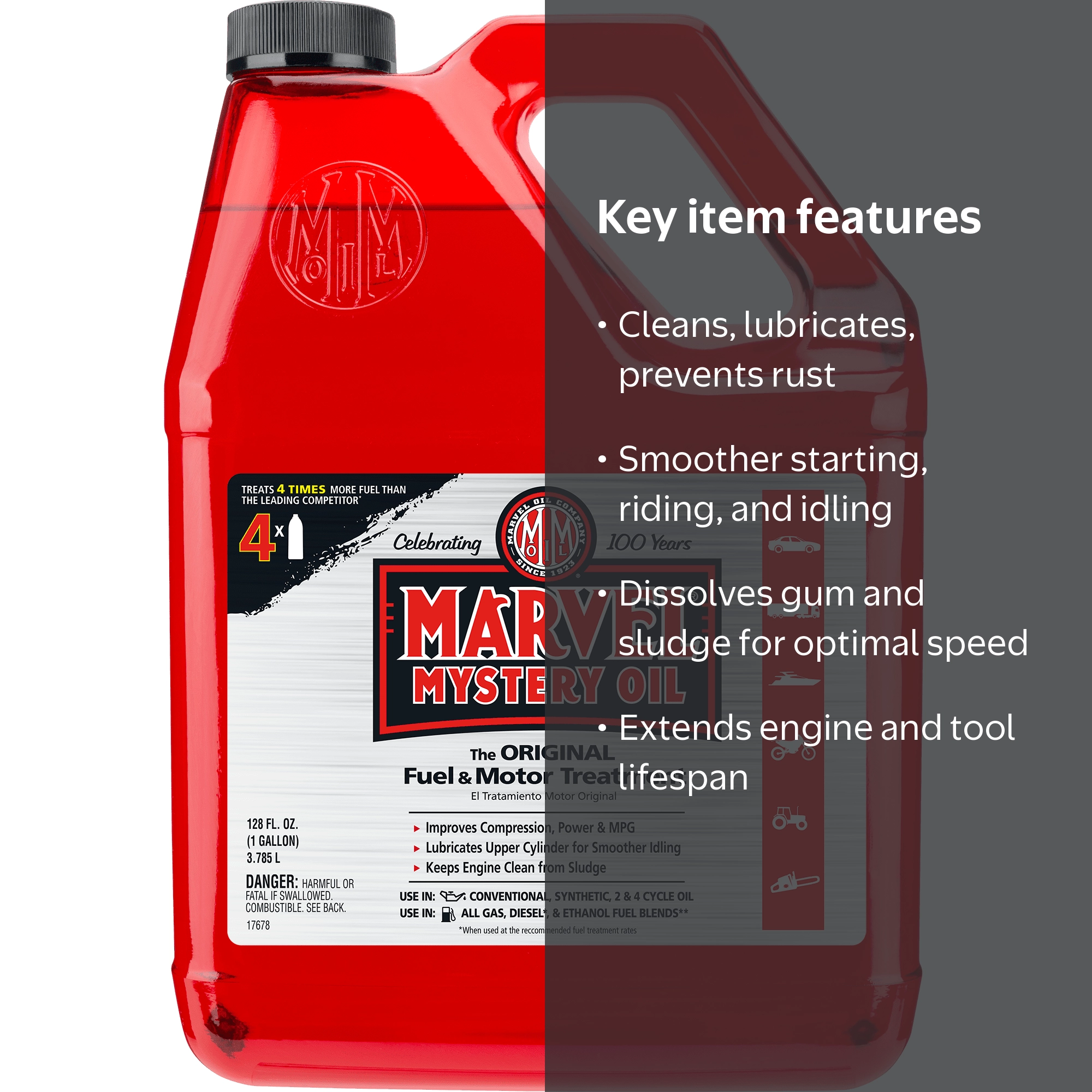 Marvel Mystery Oil, Oil Enhancer and Fuel Treatment, 1 gal