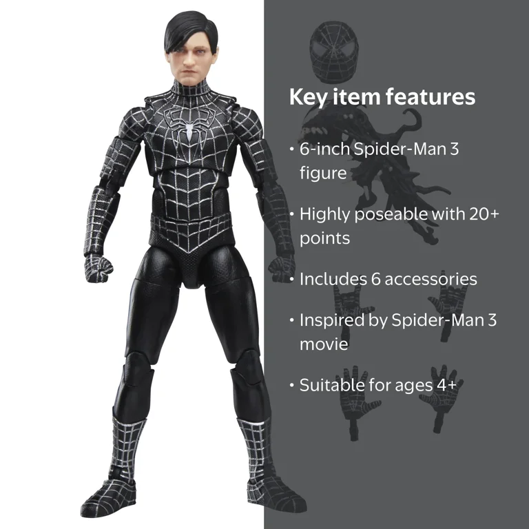 Spider-Man, Spider-Man 3 Collectible Action Figure, Multicolor