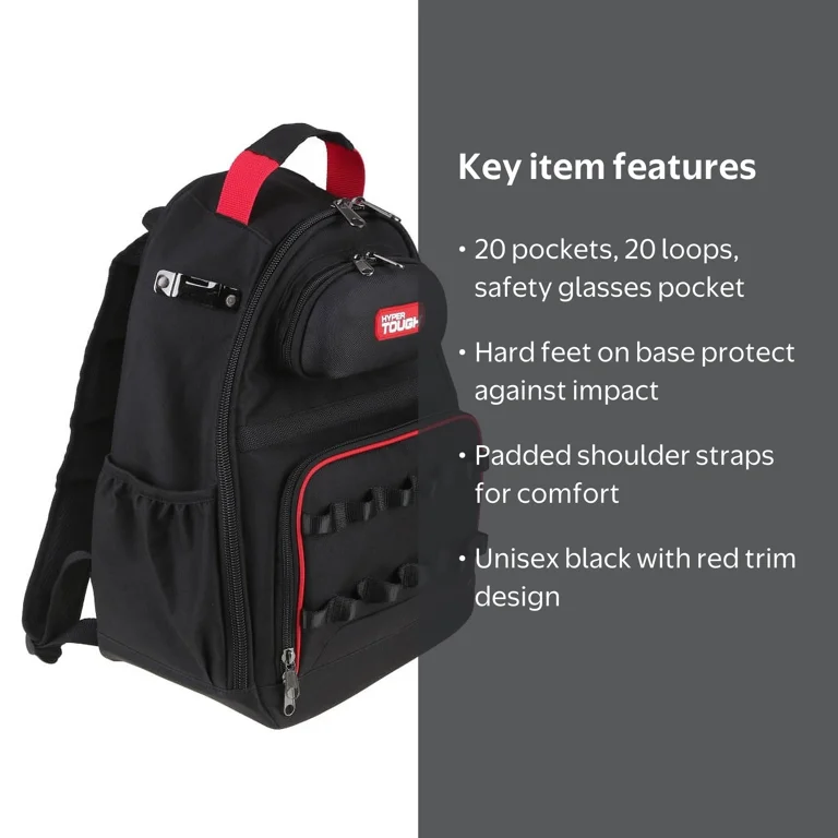 best backpack for tools and laptop FUZVOL Heavy Duty Tool Backpack, 18-Inch Hard Shell Electrician Tool Bag, Full-Open Work Bag with Molded Base, Removable Tool Organizer, Compartment, HVAC Construction Men, Orange An external tape measure clip keeps important items within easy reach I'm tired of laptop tool