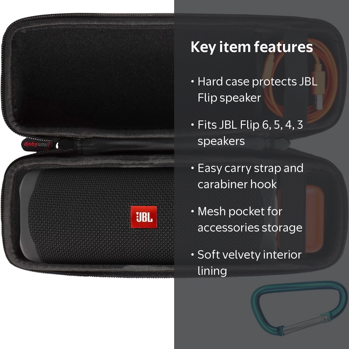 HomEquip, Hard Shell Case, for JBL Flip 6 Flip 5 Flip 4 Flip 3