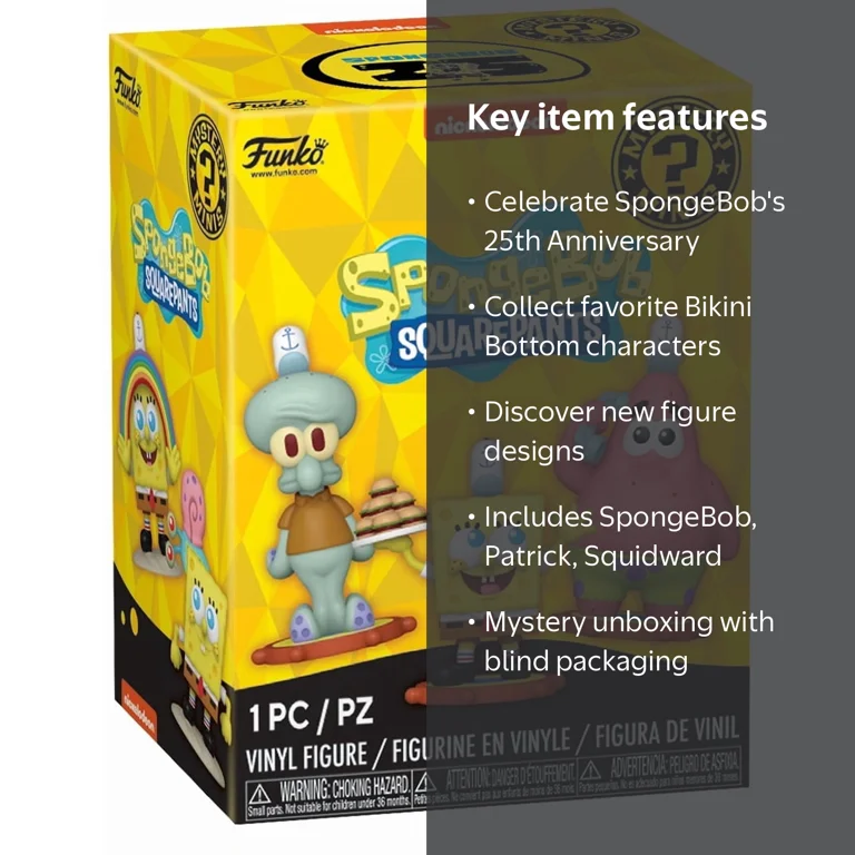 Funko Mystery Mini: SpongeBob Squarepants, 25th Anniv, 1 Random