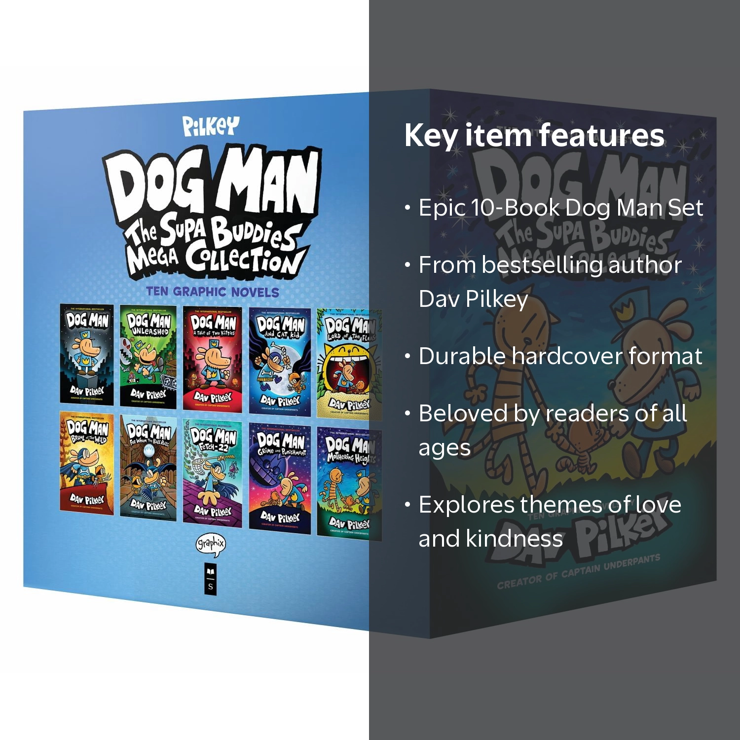 Dav Pilkey, Dog Man, the Supa Buddies Mega Collection, Hardcover