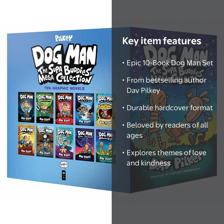 Dog Man: the Supa Buddies Mega Collection 10 Book Set Hardcover