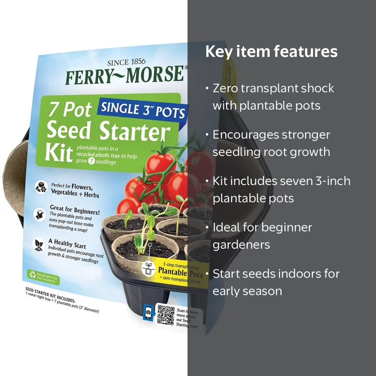 Ferry-Morse, Seed Starting Kit, 7-Piece with 3