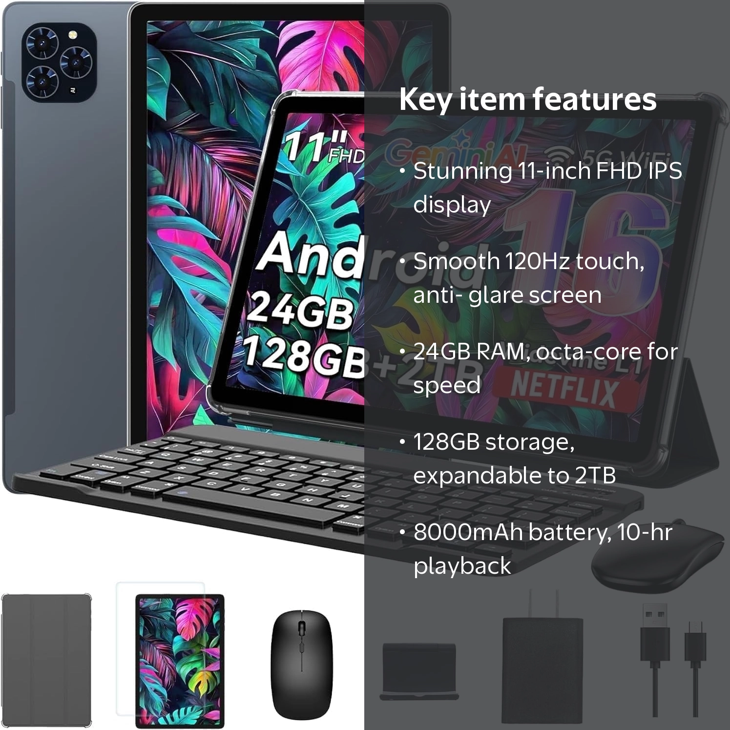 TABWEE, Android 16 AI Tablet, 11