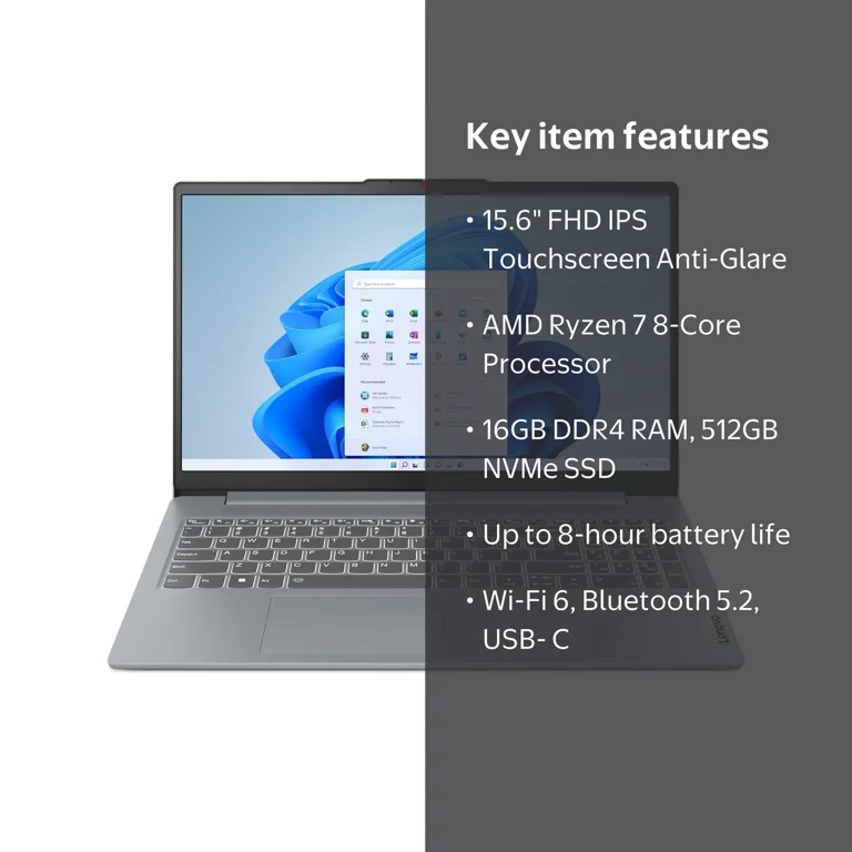 Lenovo IdeaPad Slim 3 15ABR8-2025 New Laptop - 15.6