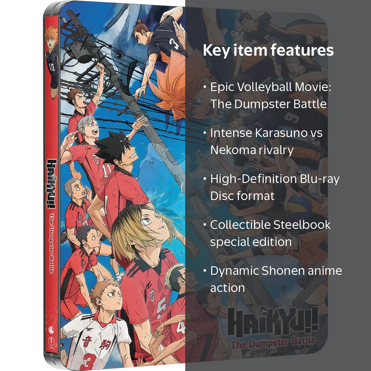 Sony, Movie: Haikyuu! The Dumpster Battle, Steelbook, BD - Walmart.com
