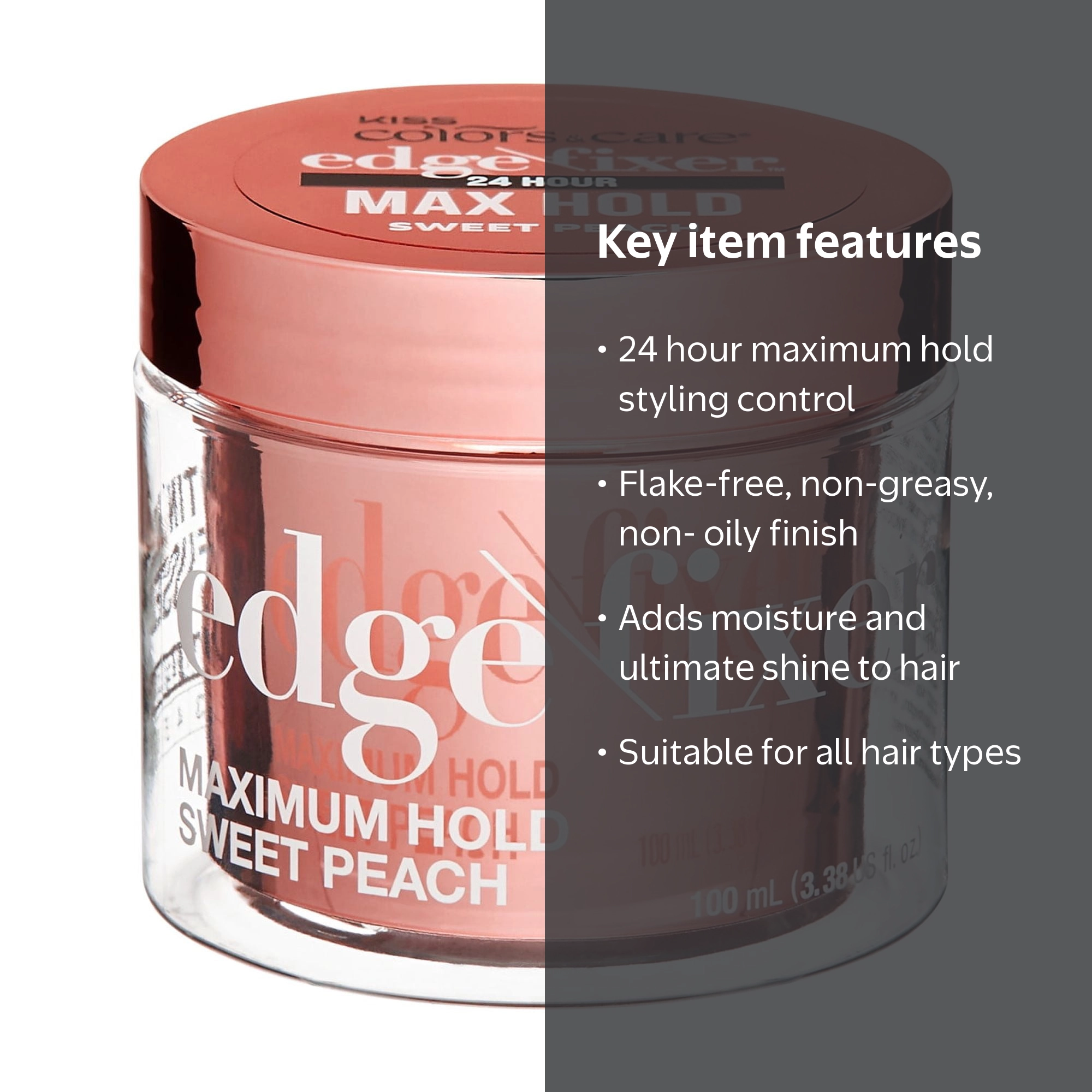 KISS Colors & Care, Edge Fixer, 100 mL, Sweet Peach - Walmart.com
